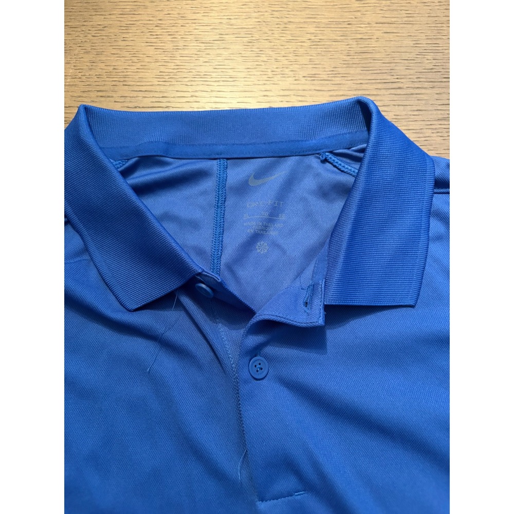 Nike Dri-FIT Mens XL Royal Blue K Academy Short Sleeve Golf Polo DH0824-480 - Picture 2 of 9